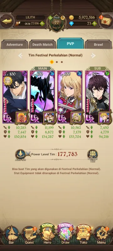 The Seven Deadly Sins: Grand Cross Accounts Midgame Asia |3.3M CC| 1LR + 8UR + Full Collab Solev (Eliza2/6, DKing2/6 5