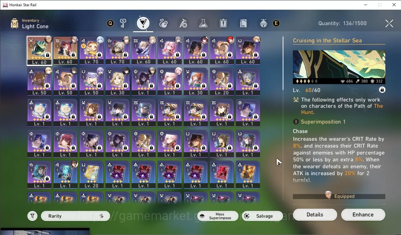Honkai Star Rail Accounts Mid Game ASIA|TL59|4 Limited [Sparkle,Cerydra,Saber,Tribbie]|Amphoreus|Take Email|Check SS(HSR3034) 2