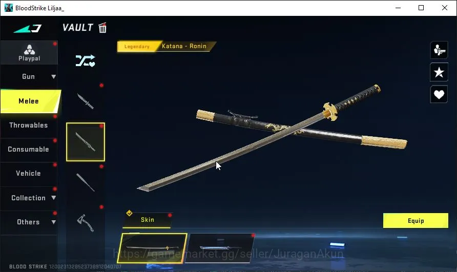 Blood Strike Accounts Mid-Tier Asia|Eternal M700-Retribution Limited MP155-Hotblast Melee AXE +18Ultra Scar-EVA08 KAR98-Star 2