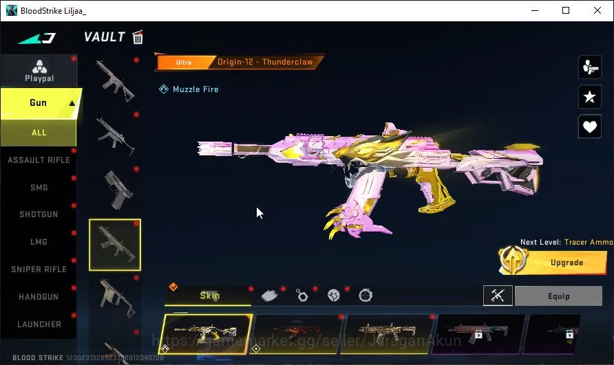 Blood Strike Accounts Mid-Tier Asia|Eternal M700-Retribution Limited MP155-Hotblast Melee AXE +18Ultra Scar-EVA08 KAR98-Star 5