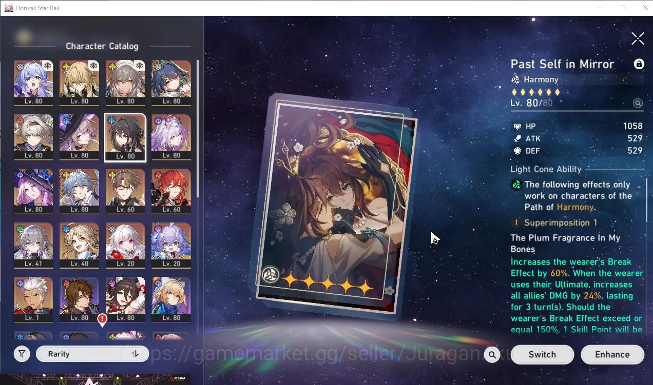 Honkai Star Rail Accounts Mid Game ASIA|TL68|8 Limited[Ruan Mei+Sign,Robin,Sunday,Yunli,The Herta,etc]|Penacony|Take 2