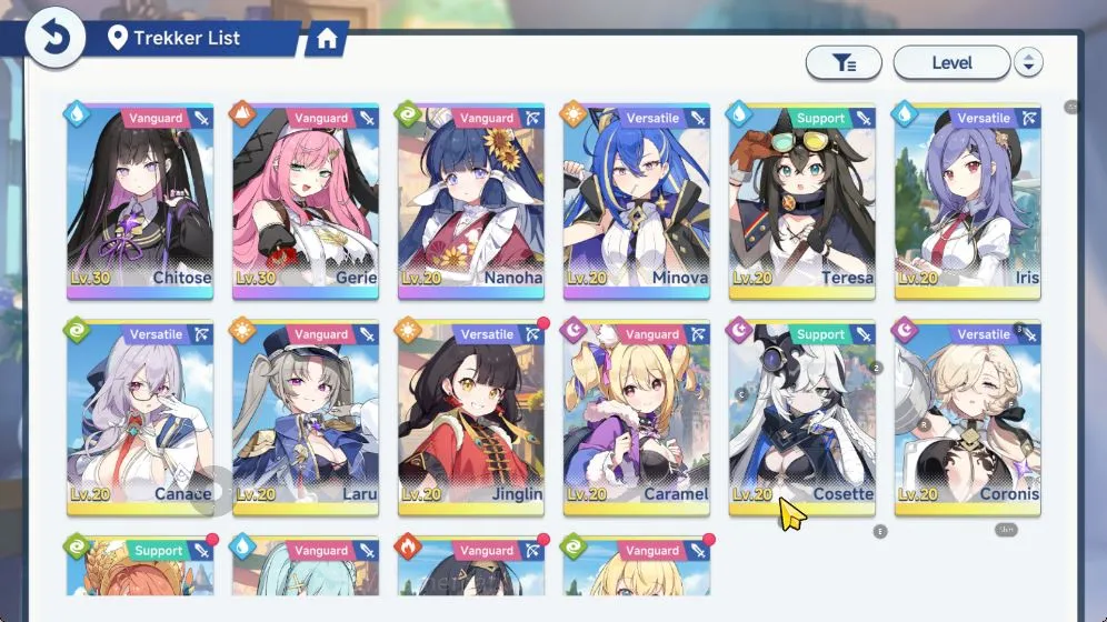 Stella Sora Accounts GLOBAL|LV 11| 9K SD |4 SSR (Chitose,Gerie)+Sign,Nanoha,Minova|10 SR Disc | Selecter ON | Log Yostar 3