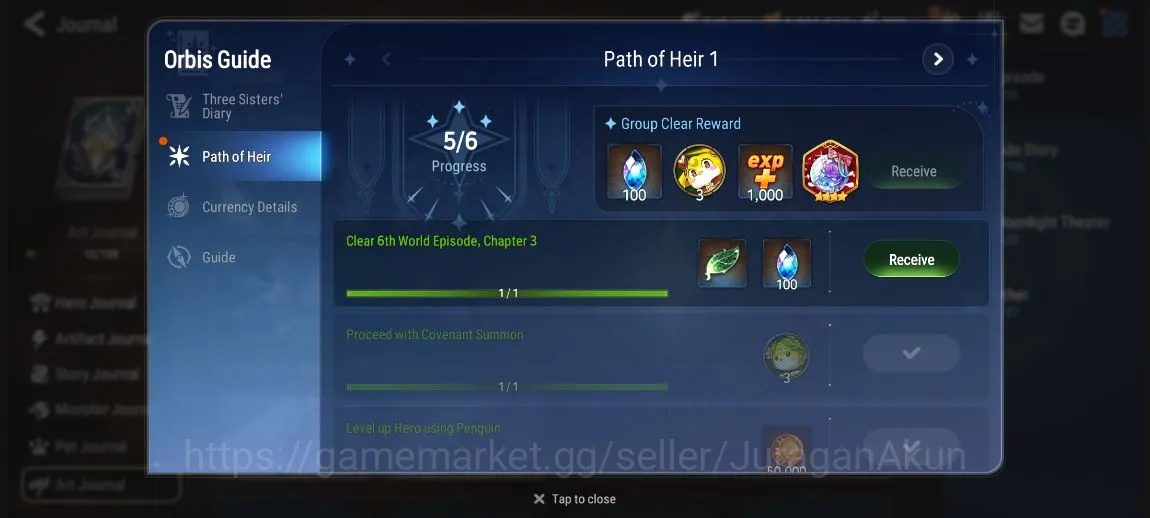 Epic Seven Accounts Global Unverif |3 ML(Desert Jewel, Requiem Roana, image 5