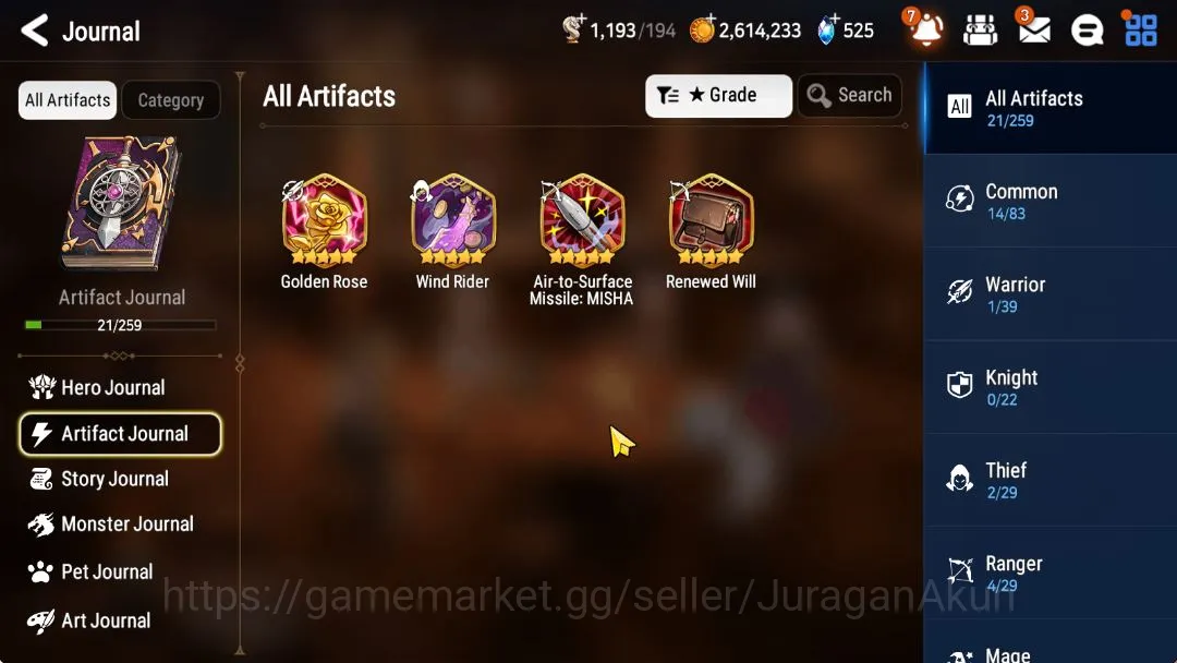 Epic Seven Accounts Starter GLOBAL Unverif|Fresh Starter|2 ML (Dragon Bridge Senya, Har setti)+Iseria,etc|POH ON|Log 4