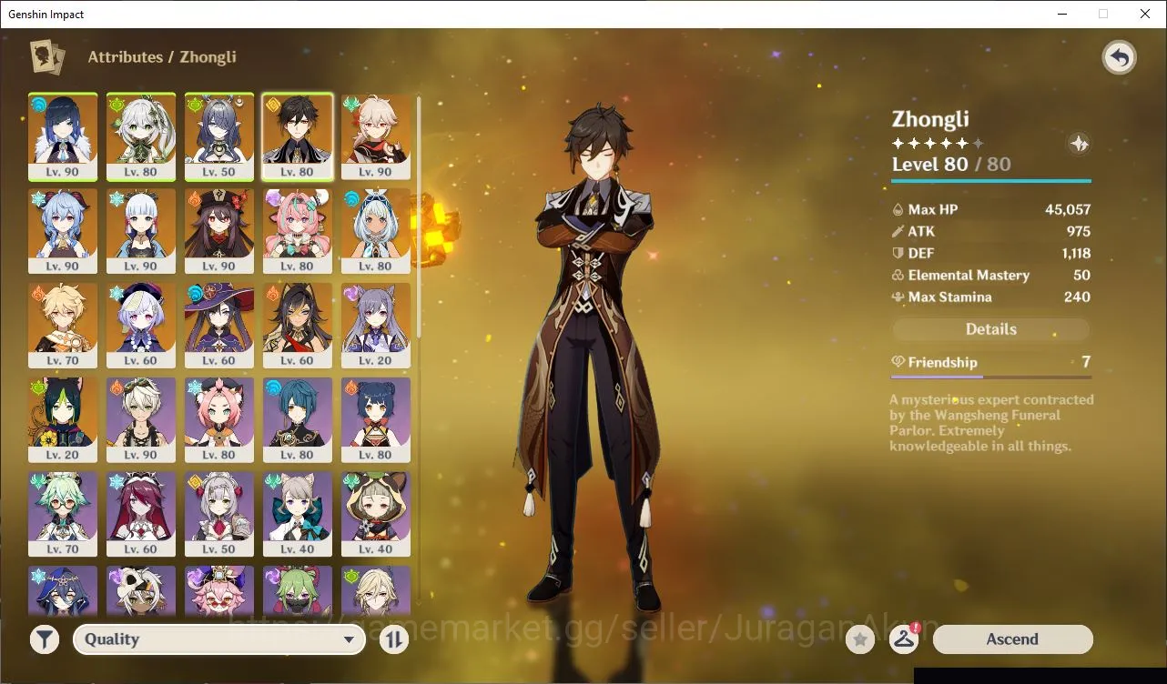 Genshin Impact Accounts ASIA|AR58|10 Limited +3[5Star's Weapon]|Kazuha+Sig image 4