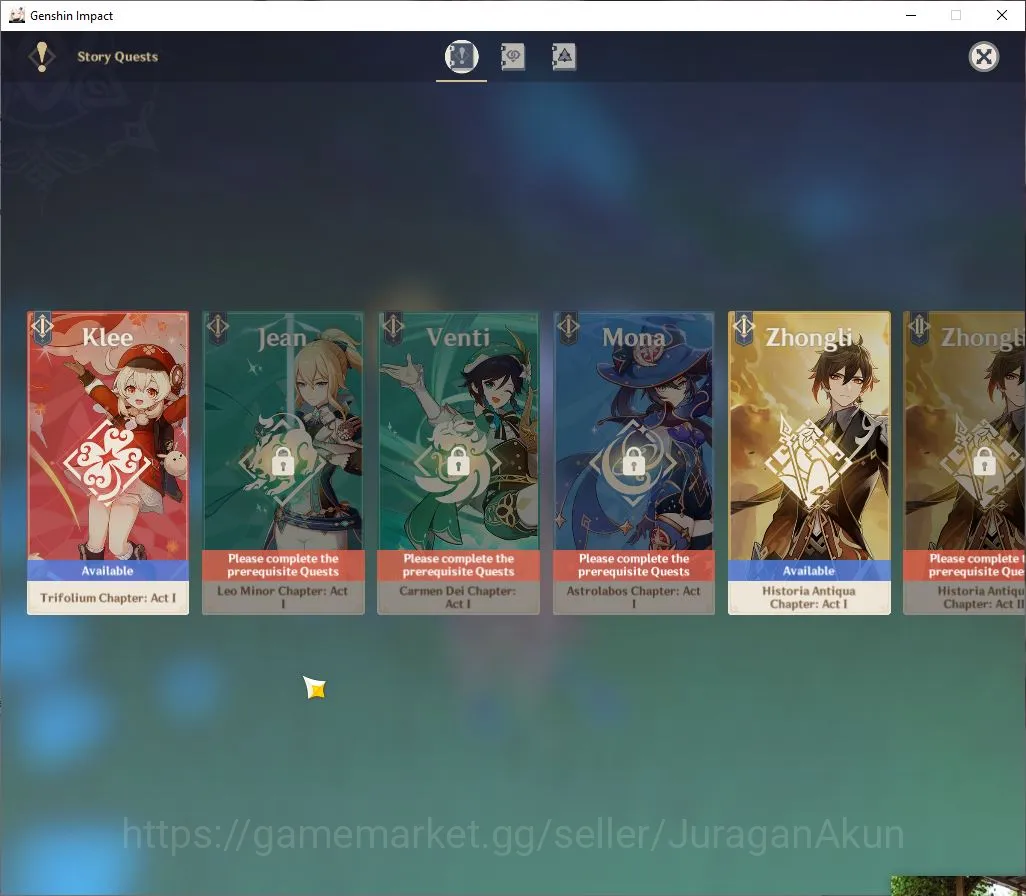Genshin Impact Accounts Mid Game ASIA|AR 55|6 Limited +4[5 11