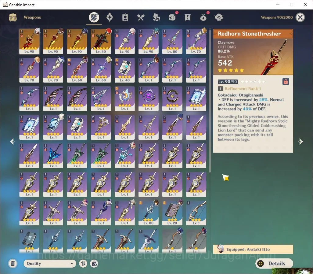 Genshin Impact Accounts Mid Game ASIA|AR 55|6 Limited +4[5 4