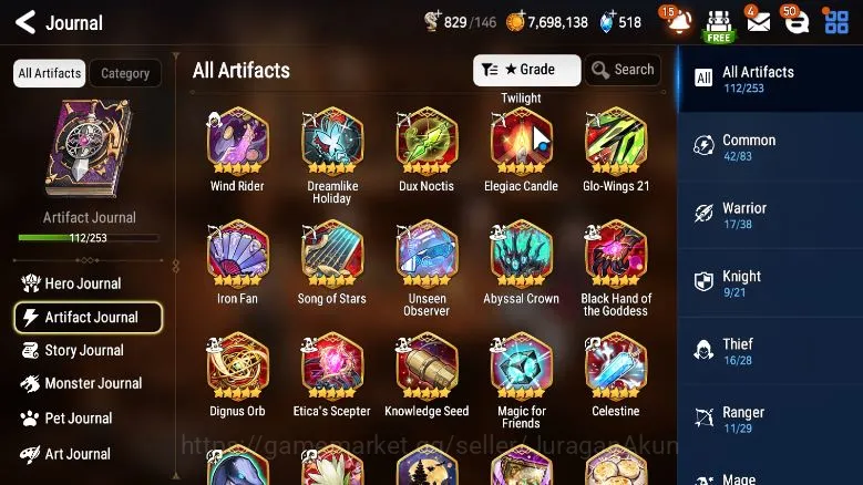 Epic Seven Accounts ASIA Unverif|15ML(LH Cermia,LQ Charlotte,SE Celine image 4