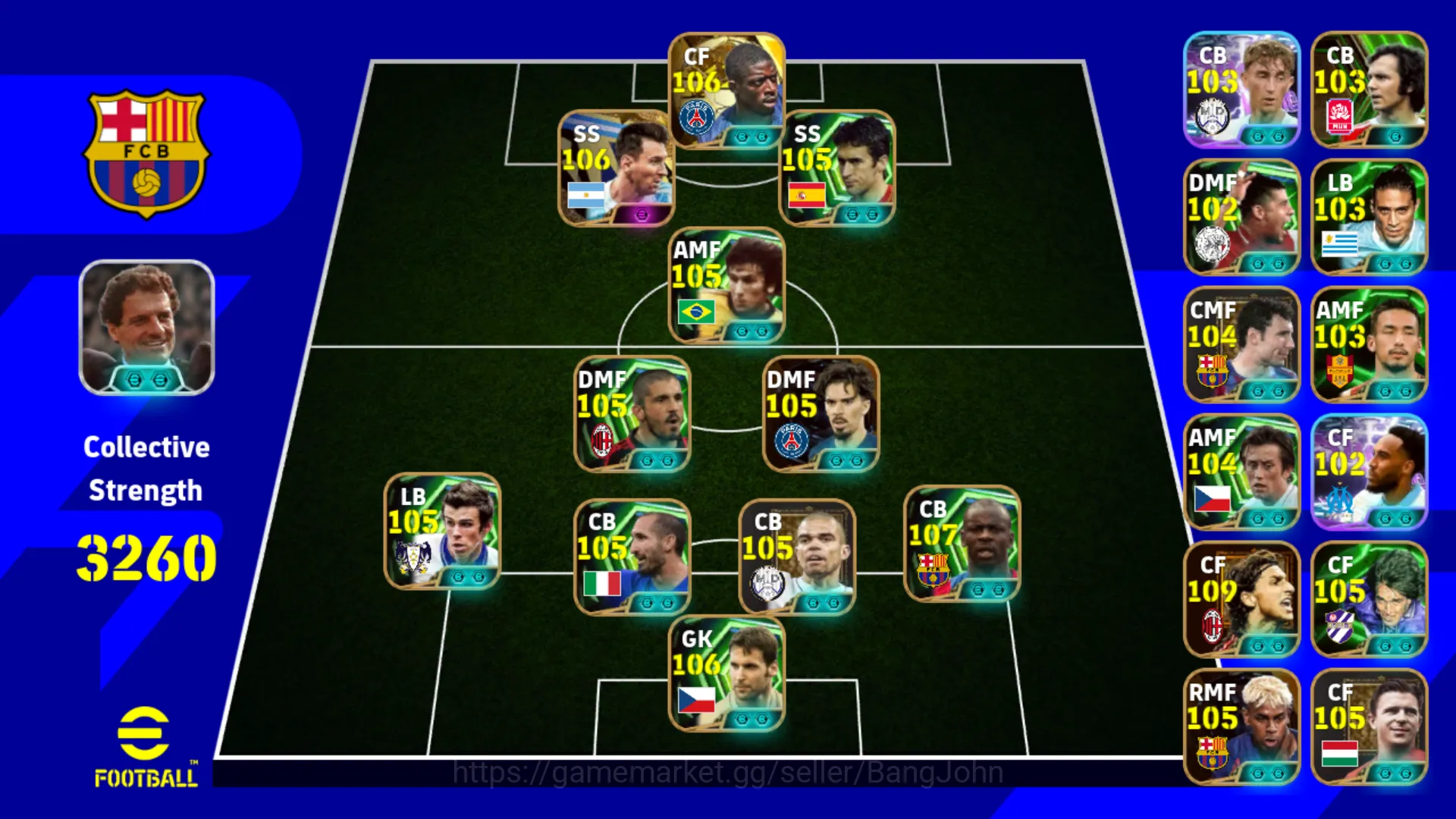 Power 3260 | Ousmane Dembele Epic DB | Raul Epic DB | Messi Bigtime | Zico Epic DB | Vitinha Epic DB EFB384B eFootball Others Power 3260 | Ousmane Dembele Epic DB | Raul Epic D image 1