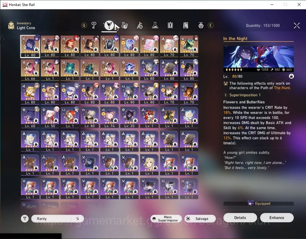 Honkai Star Rail Accounts Mid Game Asia|TL 70|12 Limited |Cyrene+Sign,Acheron+Sign,3B+Sign,Hyacine,ETC|1K SJ|MC 5