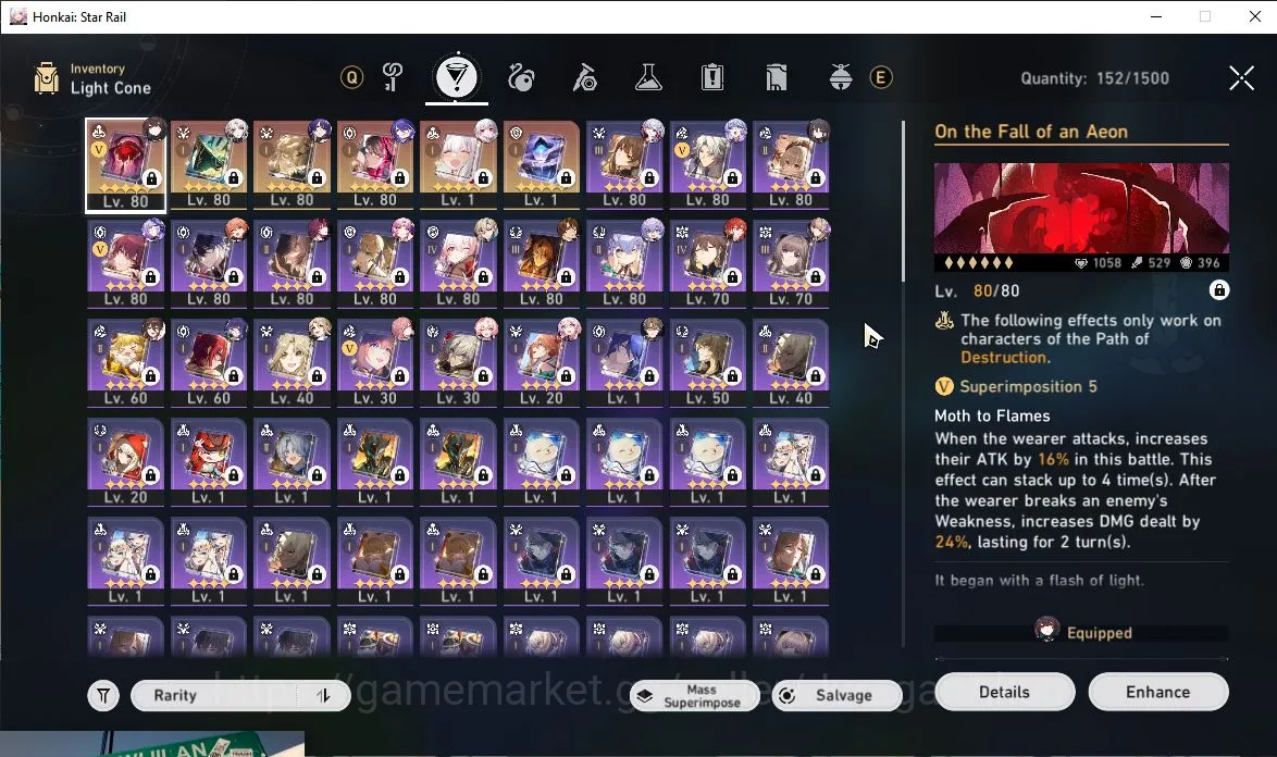 Honkai Star Rail Accounts Mid Game ASIA[TL70] 9 limited [Black Swan,Kafka,Acheron,Robin,Topaz,Feixiao,etc]|Amphoreus|Take 8