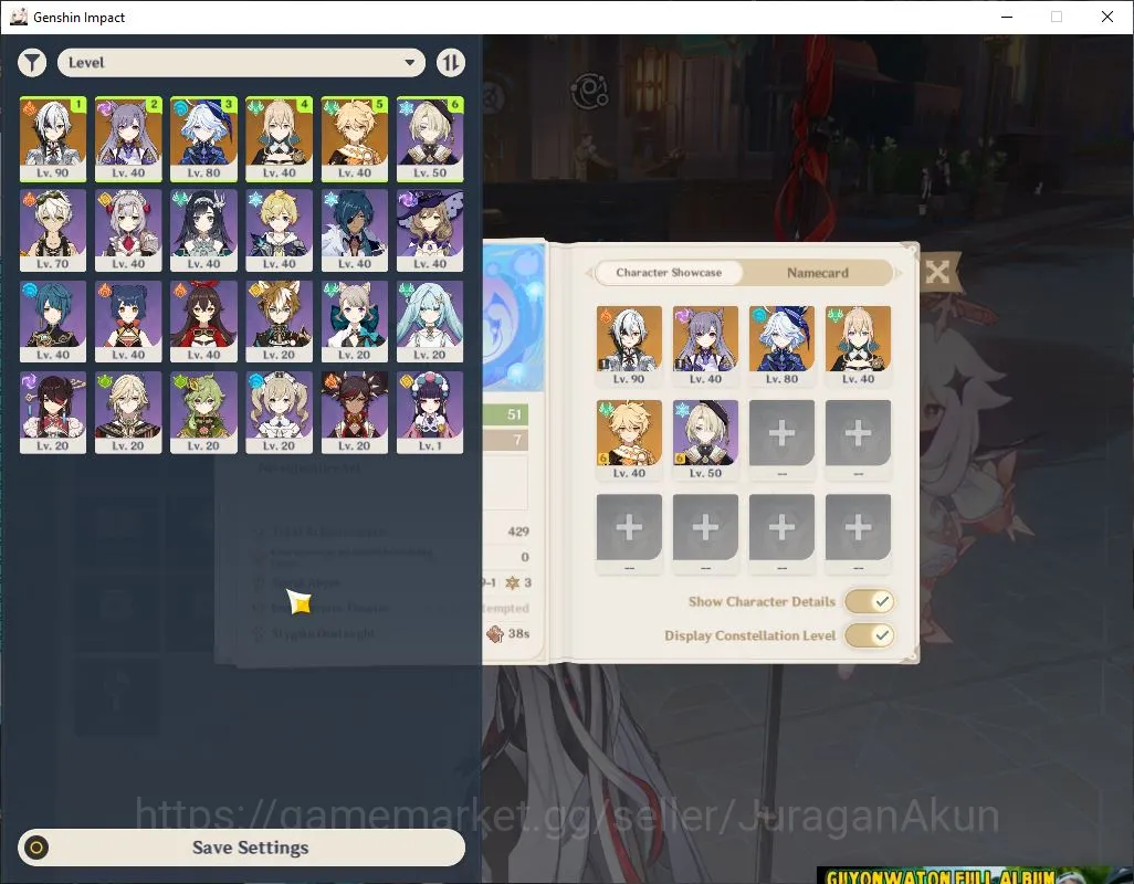 Genshin Impact Accounts ASIA|AR 51| 2 Limited + 2 [5 Star Weapon]| Arelcch image 4
