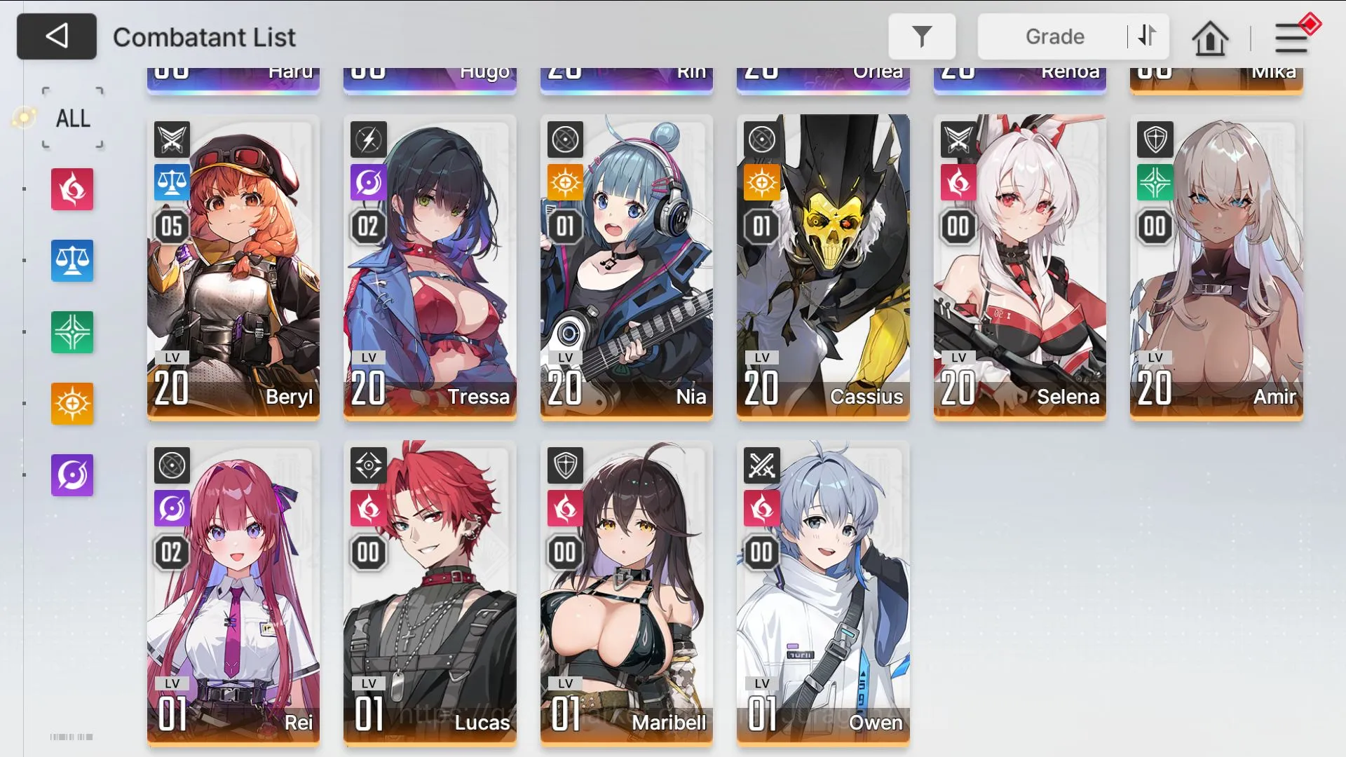 Chaos Zero Nightmare Accounts GLOBAL Lv22|5SSR(Haru M1,Rin,Hugo,Orlea,Renoa)11SR(Mika M3,Beryl M5)|138 Crystal|Stove(CZN1039) 5