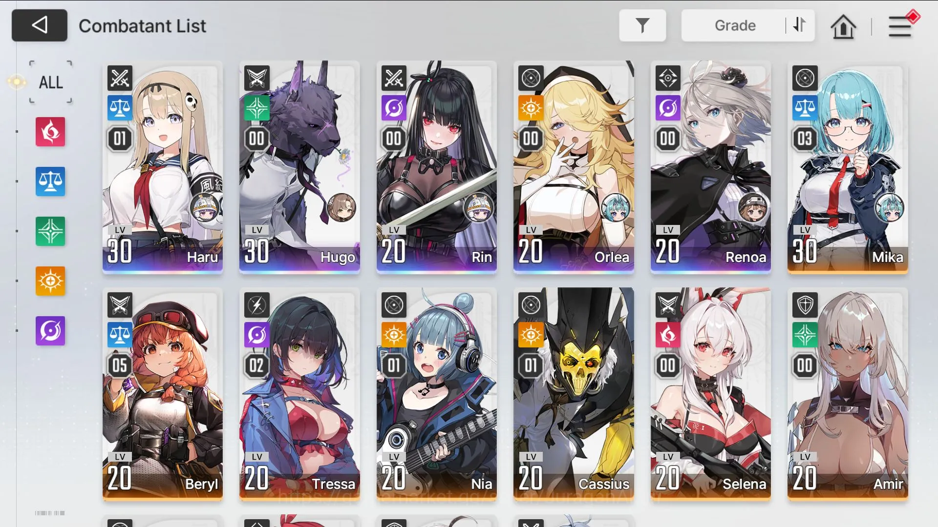 Chaos Zero Nightmare Accounts GLOBAL Lv22|5SSR(Haru M1,Rin,Hugo,Orlea,Renoa)11SR(Mika M3,Beryl M5)|138 Crystal|Stove(CZN1039) 6
