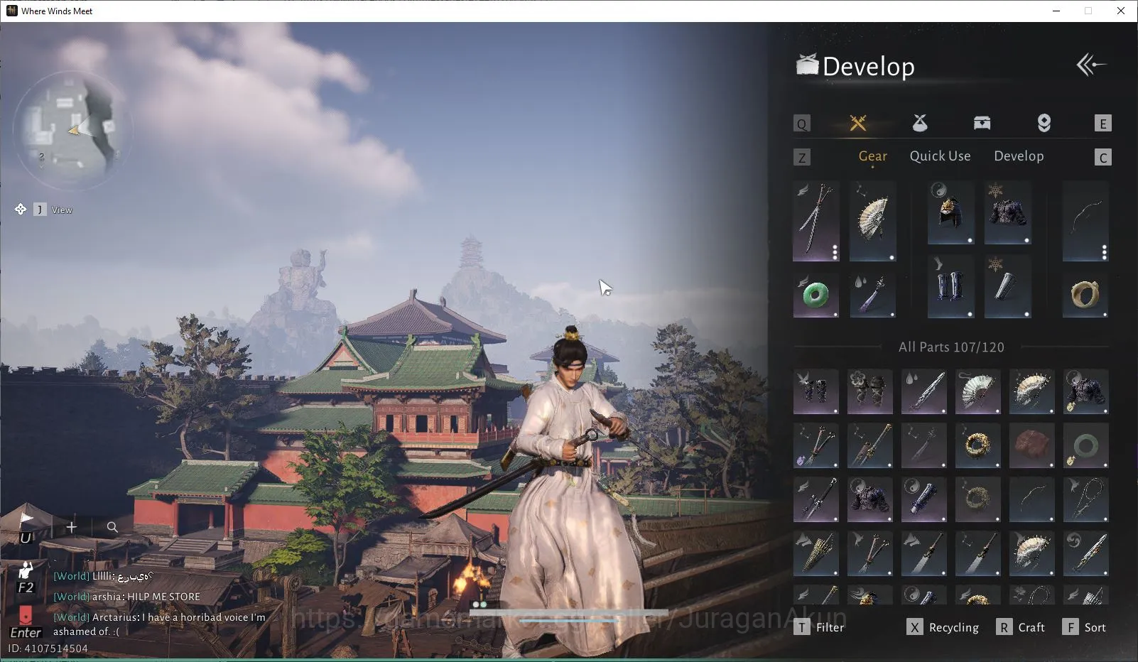 GLOBAL Lv60|GS 11267| Panance Fan + Infernal Twinblades + Strategic Sword|1k Jade|Male MC|Netease|Take Mail(WWM768) Where Winds Meet Accounts GLOBAL Lv60|GS 11267| Panance Fan + Infernal Twinb image 1