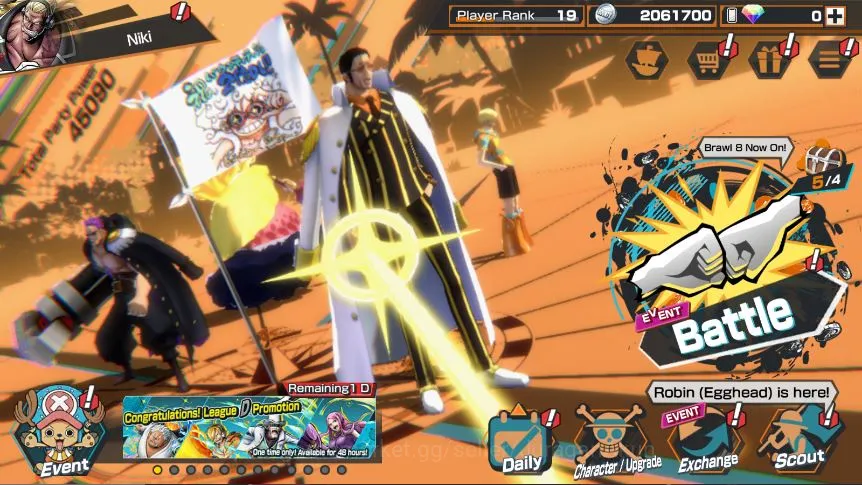 One Piece Bounty Rush Accounts Mid-Tier Global|7 META EX[KidLaw,Olin,Kuzan,Zephyr,Borsalino,Marshall,Linlin]Rank 19|Log 5