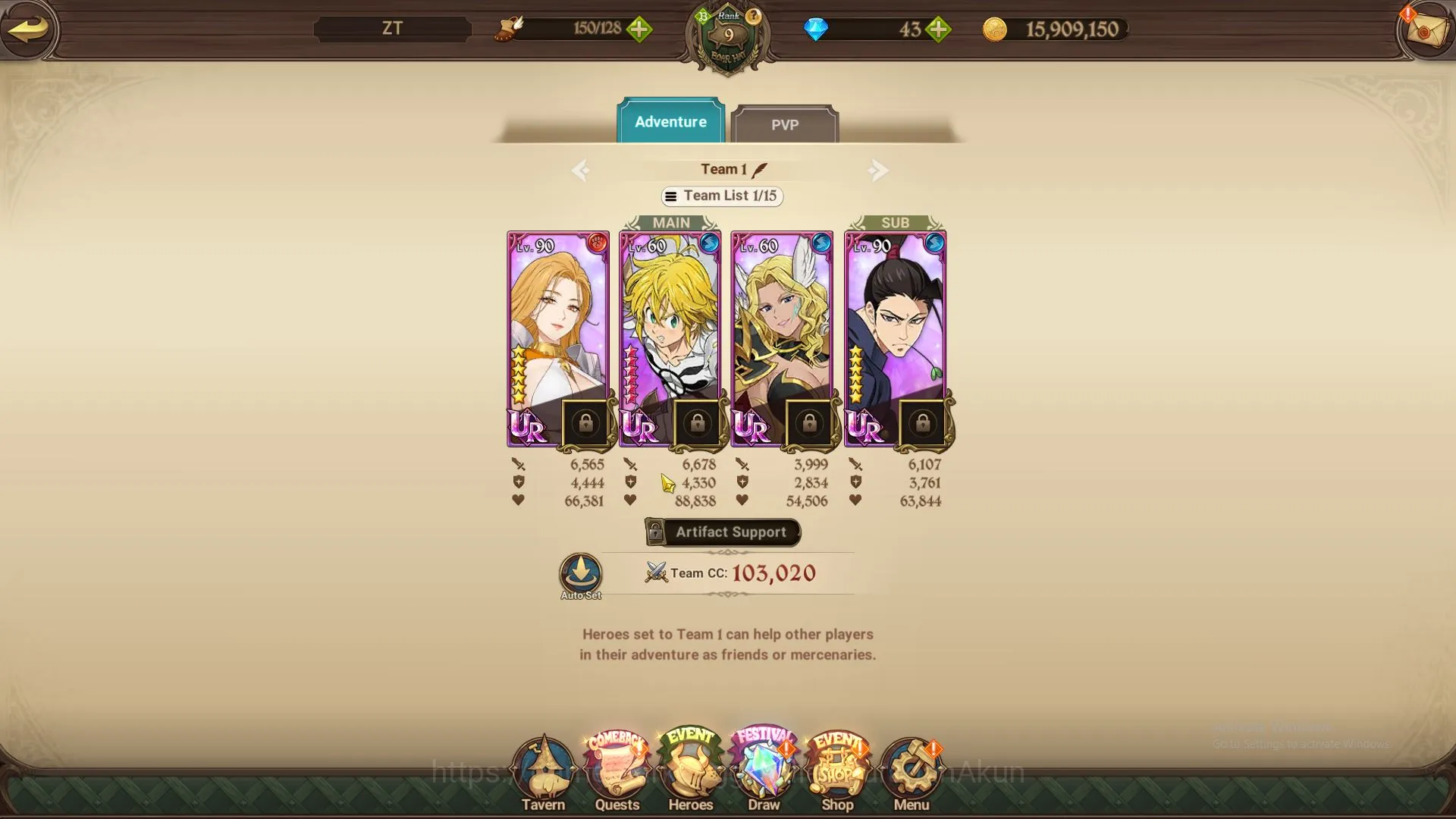 The Seven Deadly Sins: Grand Cross Accounts Starter Asia|600K CC|Best Starter| 4 UR | ODK, Meliodas, Thor, MerEsca |Code 4