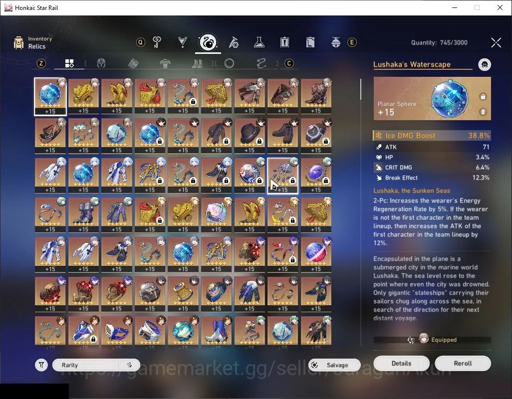 Honkai Star Rail Accounts Mid Game ASIA|TL 70| 14 Limited |[Dante E1,Cerydra,JingLiu,Saber]+Sign,Acheron 13