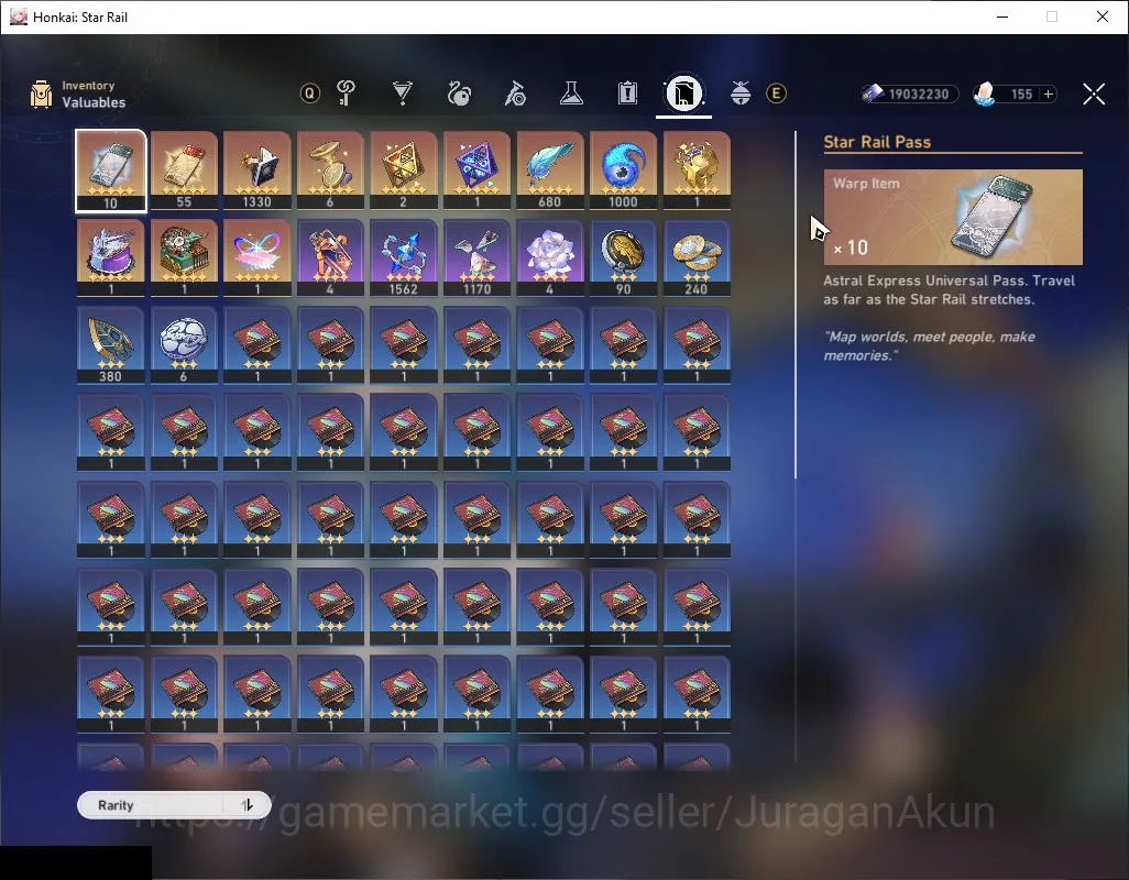 Honkai Star Rail Accounts Mid Game ASIA|TL 70| 14 Limited |[Dante E1,Cerydra,JingLiu,Saber]+Sign,Acheron 17