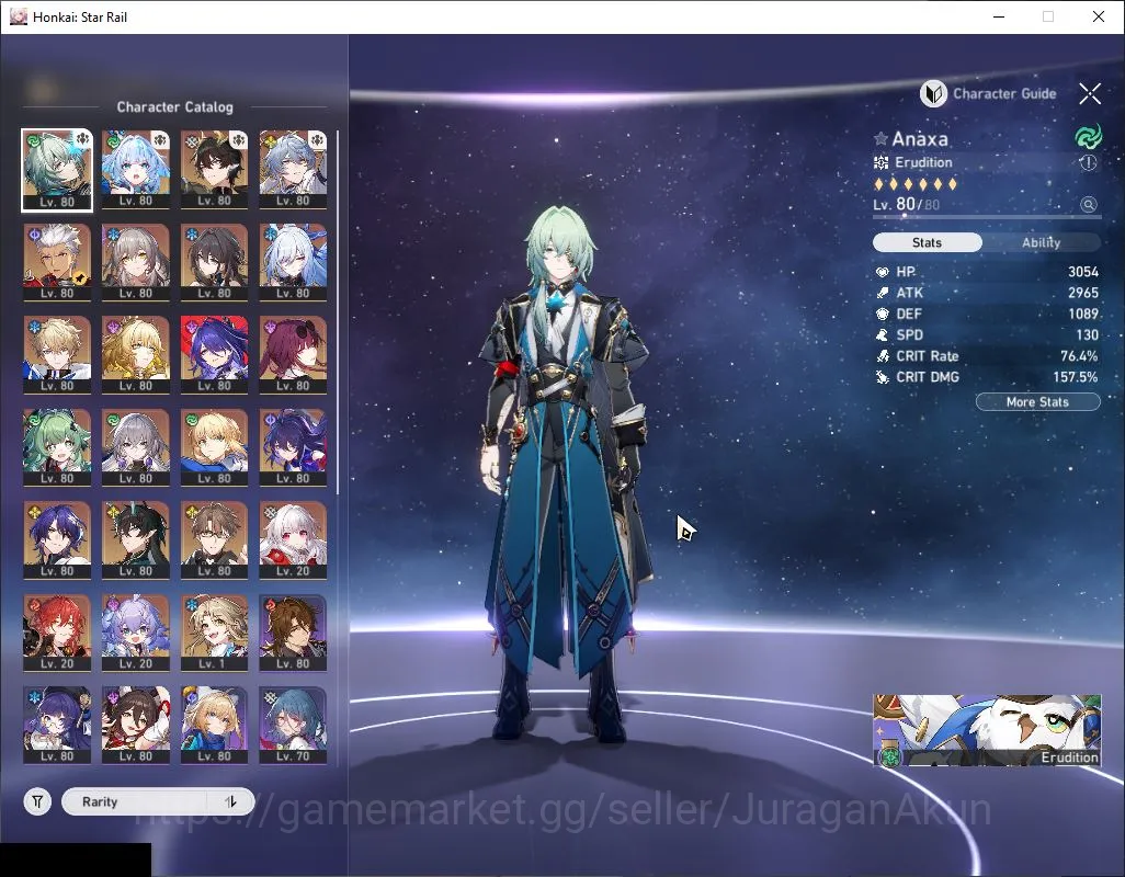 Honkai Star Rail Accounts Mid Game ASIA|TL 70| 14 Limited |[Dante E1,Cerydra,JingLiu,Saber]+Sign,Acheron 3