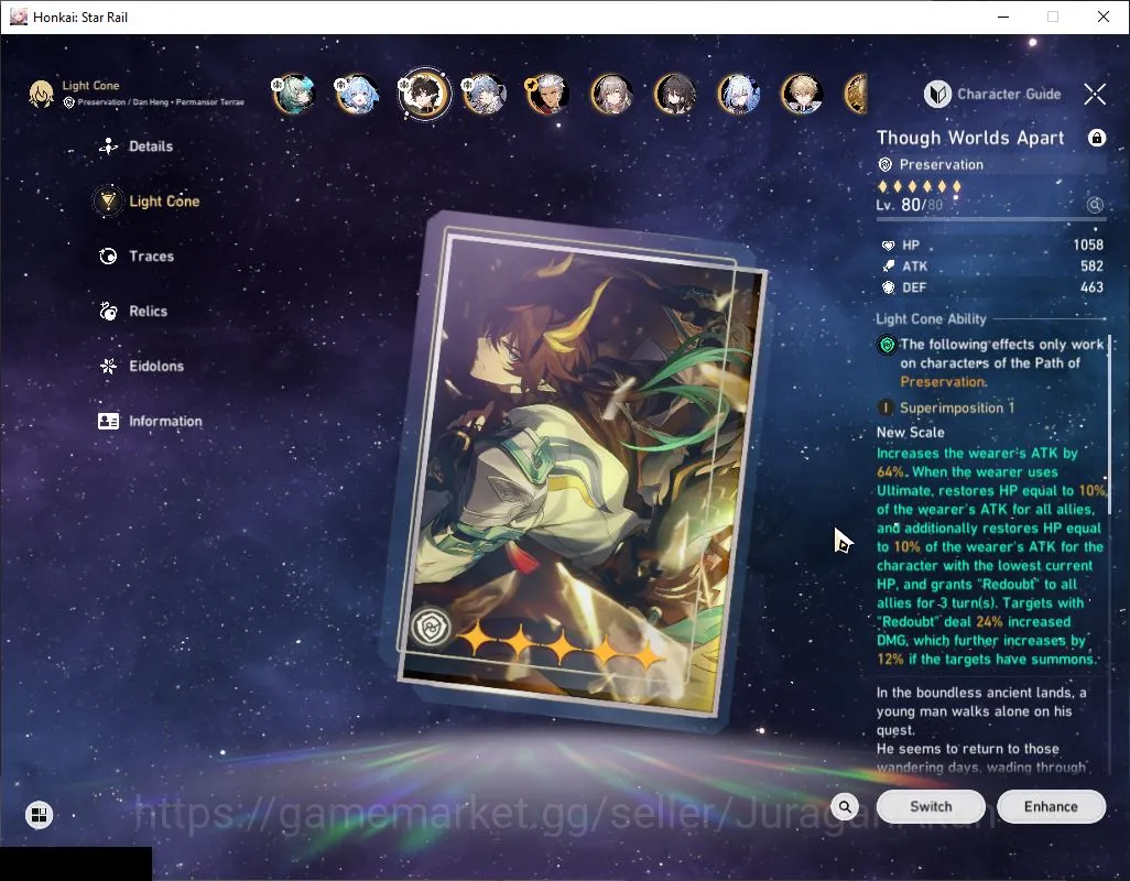 Honkai Star Rail Accounts Mid Game ASIA|TL 70| 14 Limited |[Dante E1,Cerydra,JingLiu,Saber]+Sign,Acheron 9