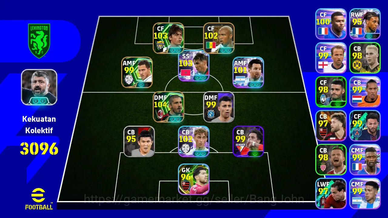 Power 3096 | brahim diaz shotime | gattuso epic db new inzaghi | huijsen | EFB417B eFootball Others Power 3096 | brahim diaz shotime | gattuso epic db image 1