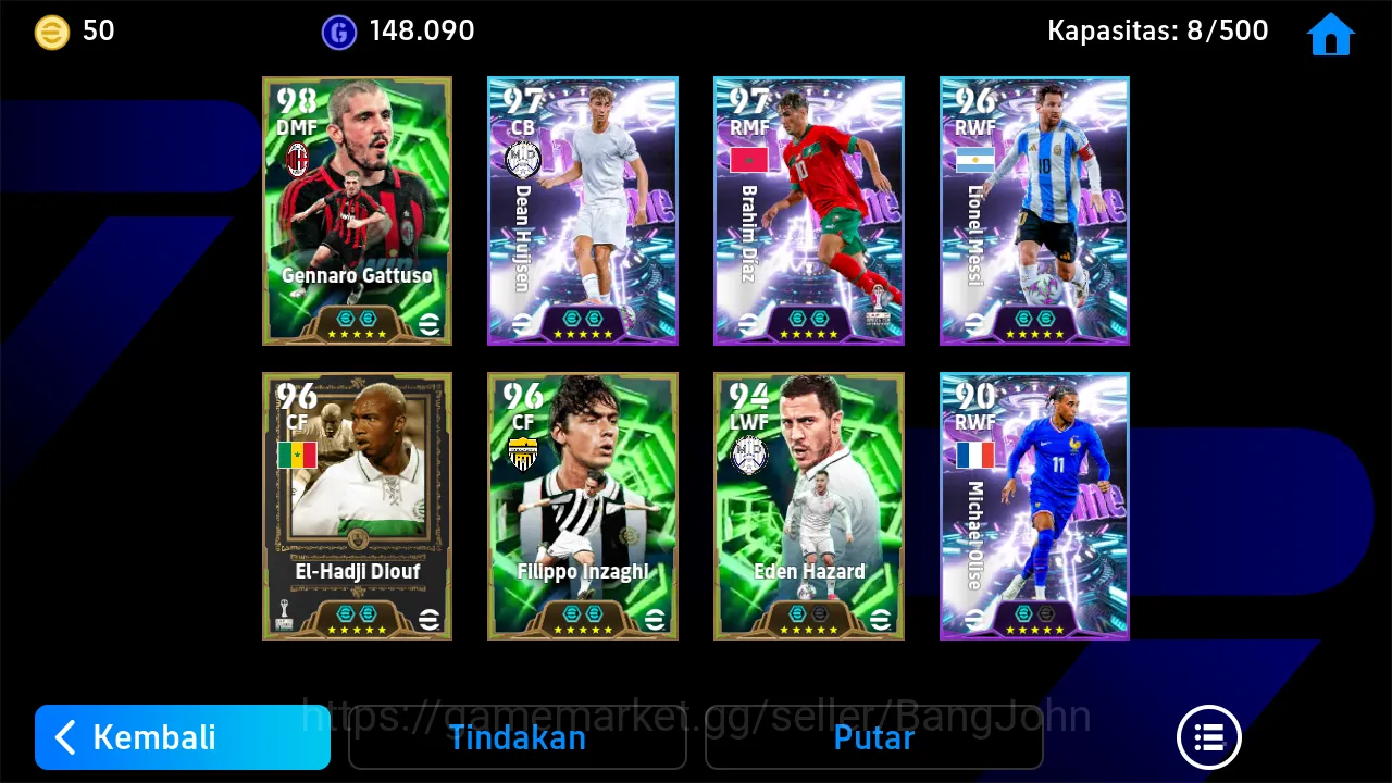 eFootball Accounts Others Power 3096 | brahim diaz shotime | gattuso epic db new inzaghi | huijsen | EFB417B 4