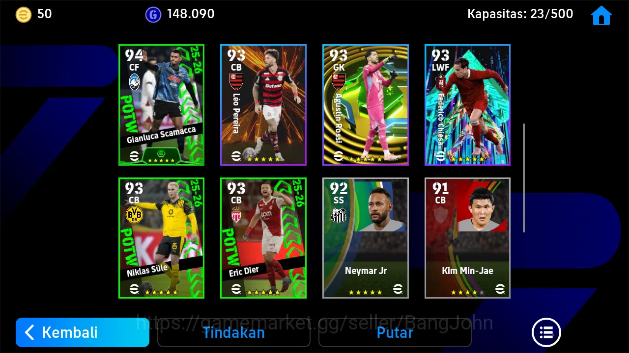 eFootball Accounts Others Power 3096 | brahim diaz shotime | gattuso epic db new inzaghi | huijsen | EFB417B 6