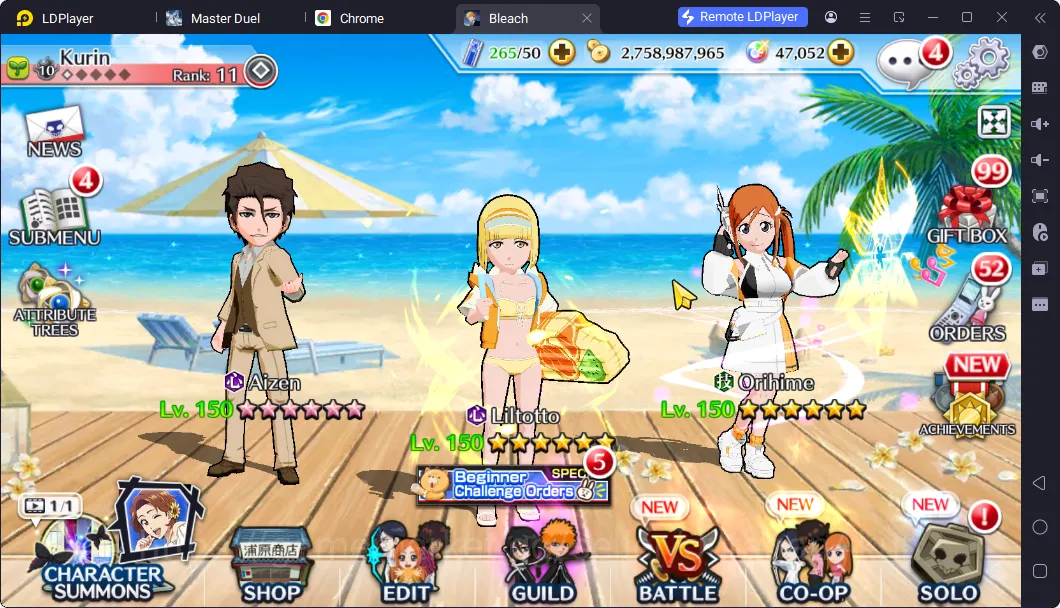 Bleach: Brave Souls Accounts GLOBAL 47K Spirit Orb|Gremmy Ichigo 9th Anniv, Bya image 5
