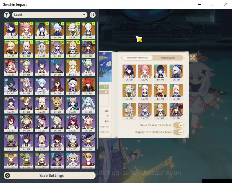 Genshin Impact Mid Game ASIA|AR 57|Free HSR,HI,ZZZ|9 Limited+3 [5*Weapon]| image 1