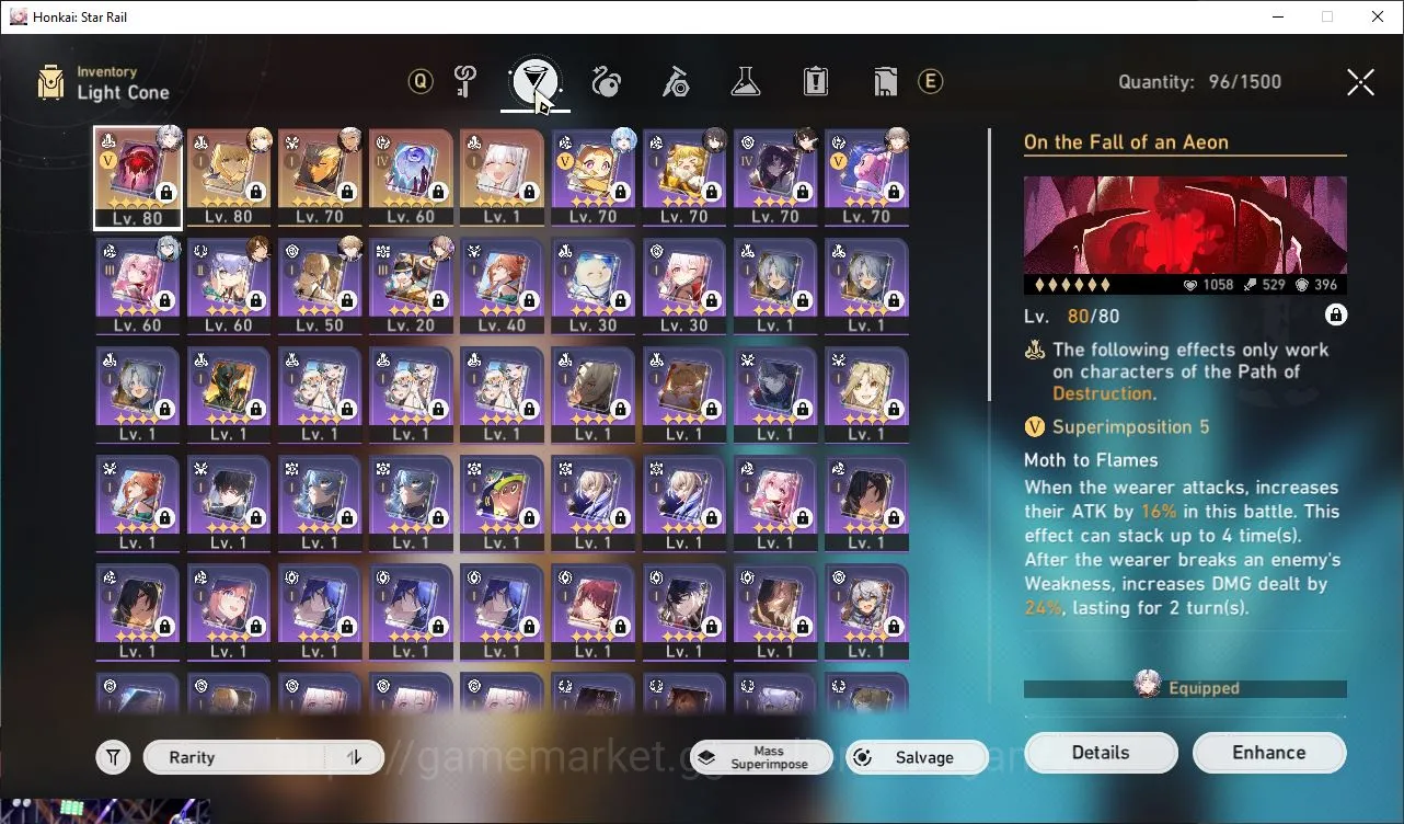 Honkai Star Rail Accounts ASIA|TL 65|6 Limited|SaberE2+Sign,Phainon,Cerydra, image 2