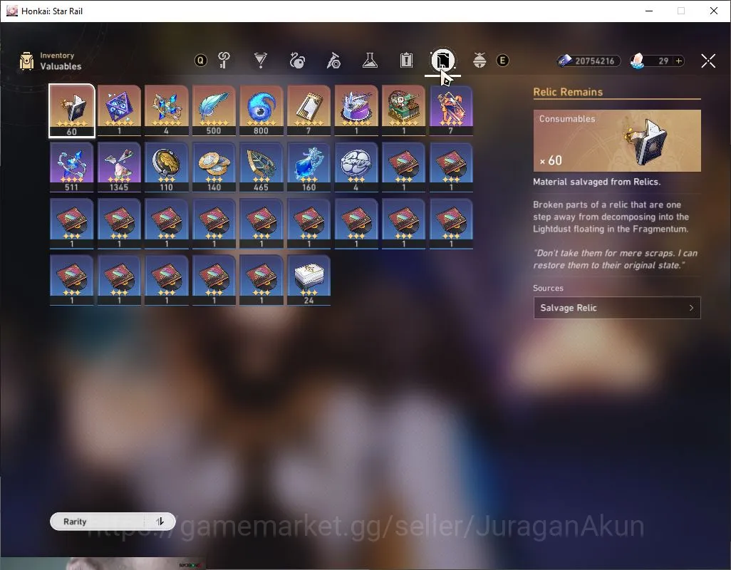 Honkai Star Rail Accounts End Game ASIA|TL70|19 Limited[Phainon+Sign,Castorice+Sign,Dr Ratio+Sign,E1 4