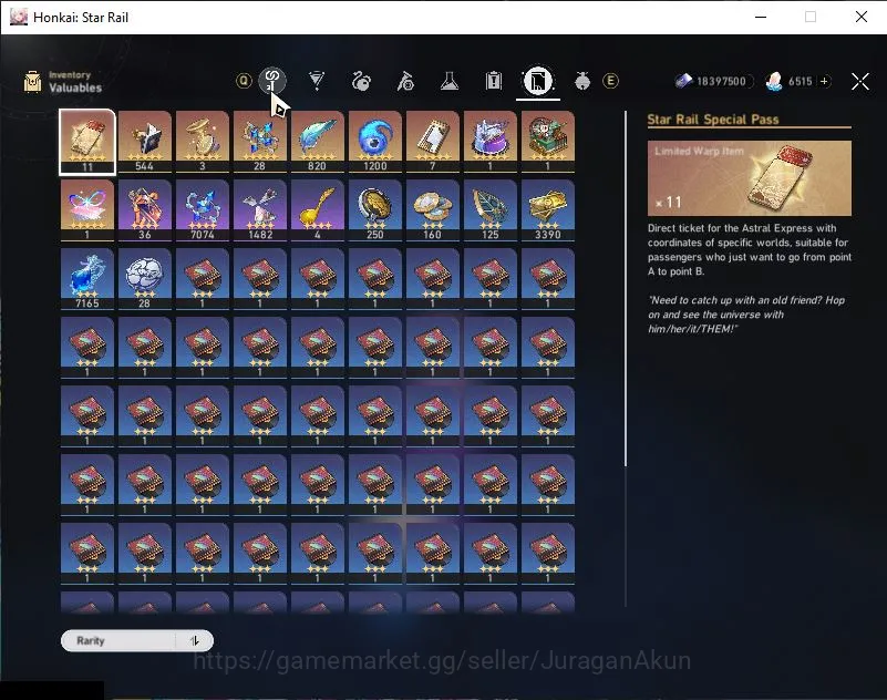 Honkai Star Rail Accounts Mid Game ASIA|TL 70|6,5K SJ&11 Ticket|17 Limited|[Castorice,Saber]+Anxa,Huohuo,Sunday Etc|MC 3