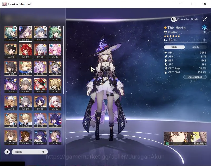 Honkai Star Rail Accounts Mid Game ASIA|TL 70|6,5K SJ&11 Ticket|17 Limited|[Castorice,Saber]+Anxa,Huohuo,Sunday Etc|MC 5