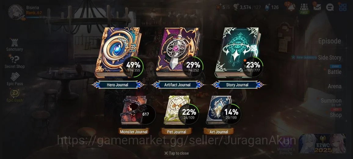 Epic Seven Accounts Mid-Tier Asia Unverif| 9ML [Har setti, C Lilias, Judge Kise, A Ravi, Operator Sigret, etc]|Many 5