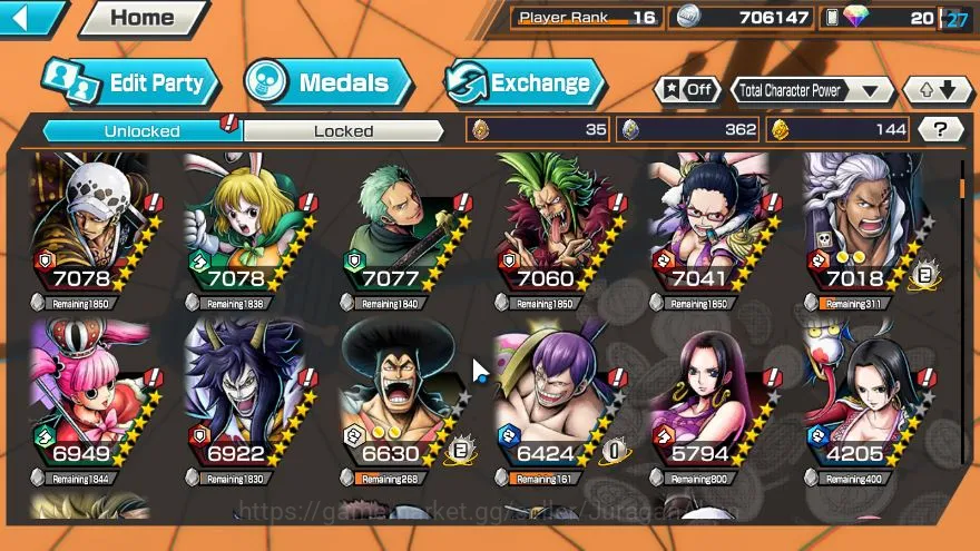 One Piece Bounty Rush Accounts Global| 3 META EX|Gear Five Luffy,BleckBeard Kuzan image 3