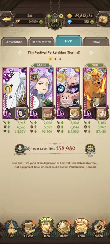 The Seven Deadly Sins: Grand Cross Accounts Midgame Global |3.5M CC| 1LR + 7UR + 158 Gems (Gloxinia2/6, Mael3/6, EliMeli 3