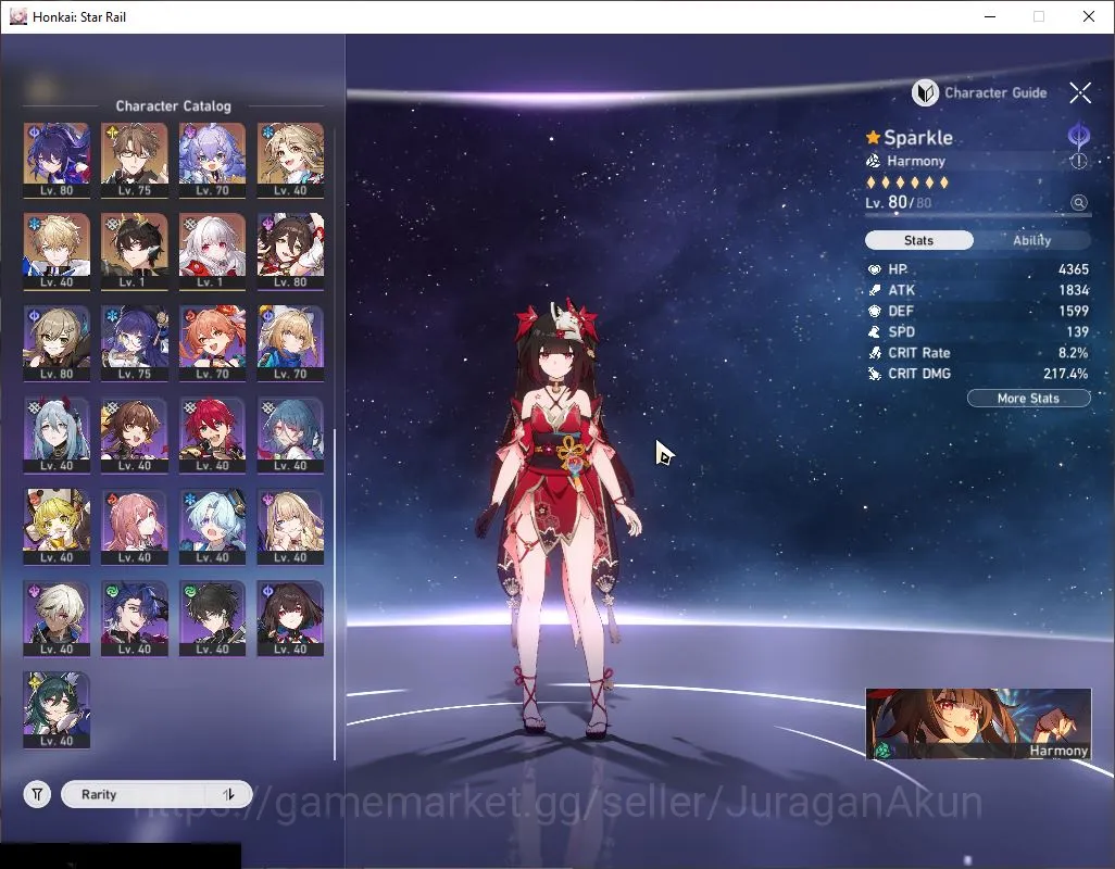 Honkai Star Rail Accounts End Game ASIA|TL 70|18 Limited|(Sparkle,The Herta,Acheron,Castorice,Saber)+Sign[Firefly E2 Etc]|MC 2