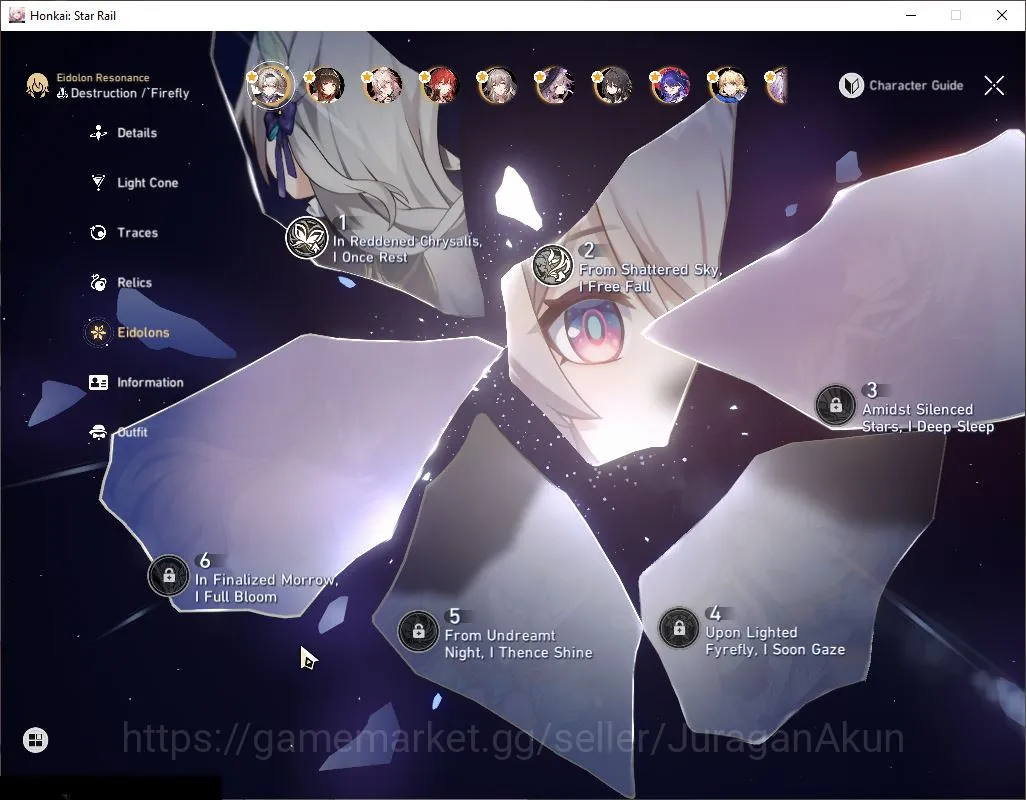 Honkai Star Rail Accounts End Game ASIA|TL 70|18 Limited|(Sparkle,The Herta,Acheron,Castorice,Saber)+Sign[Firefly E2 Etc]|MC 4