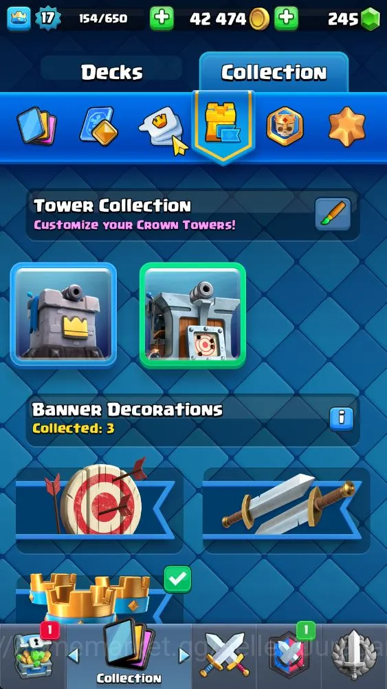 Clash Royale Accounts Starter Lvl 17|Trophy 1307|Best Starter|KTL 7|Card 29|1 EVO,1 Epic,15 Rare,13 Common|Gems 4