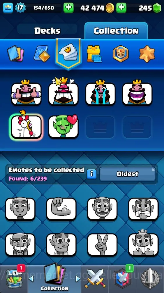 Clash Royale Accounts Starter Lvl 17|Trophy 1307|Best Starter|KTL 7|Card 29|1 EVO,1 Epic,15 Rare,13 Common|Gems 5