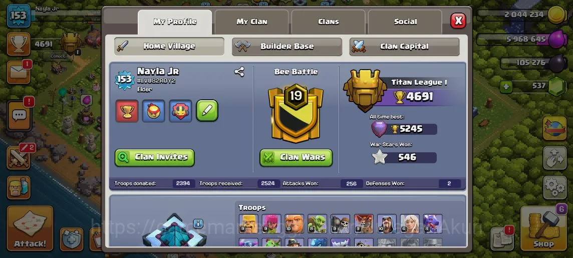 Clash of Clans Accounts TH 13 - BH 9|LV 153|TROPHY 4691|HH 7|BK 45,AQ 66,G image 2