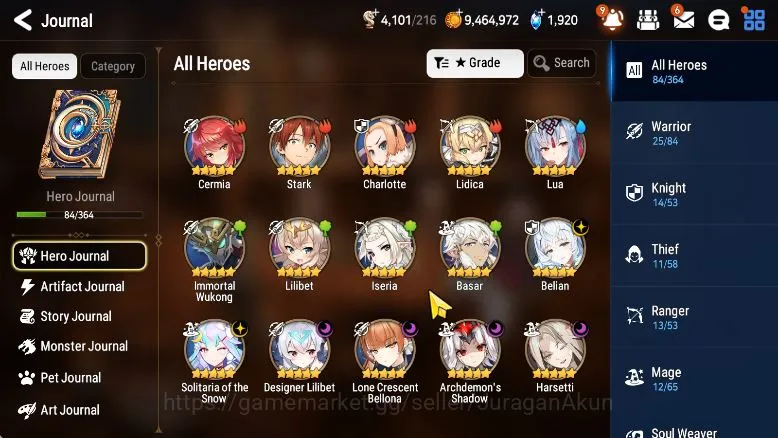 Epic Seven Accounts Starter Global Unverif|Fresh Starter|6 ML(LC Bellona,Solitaria,Har 3