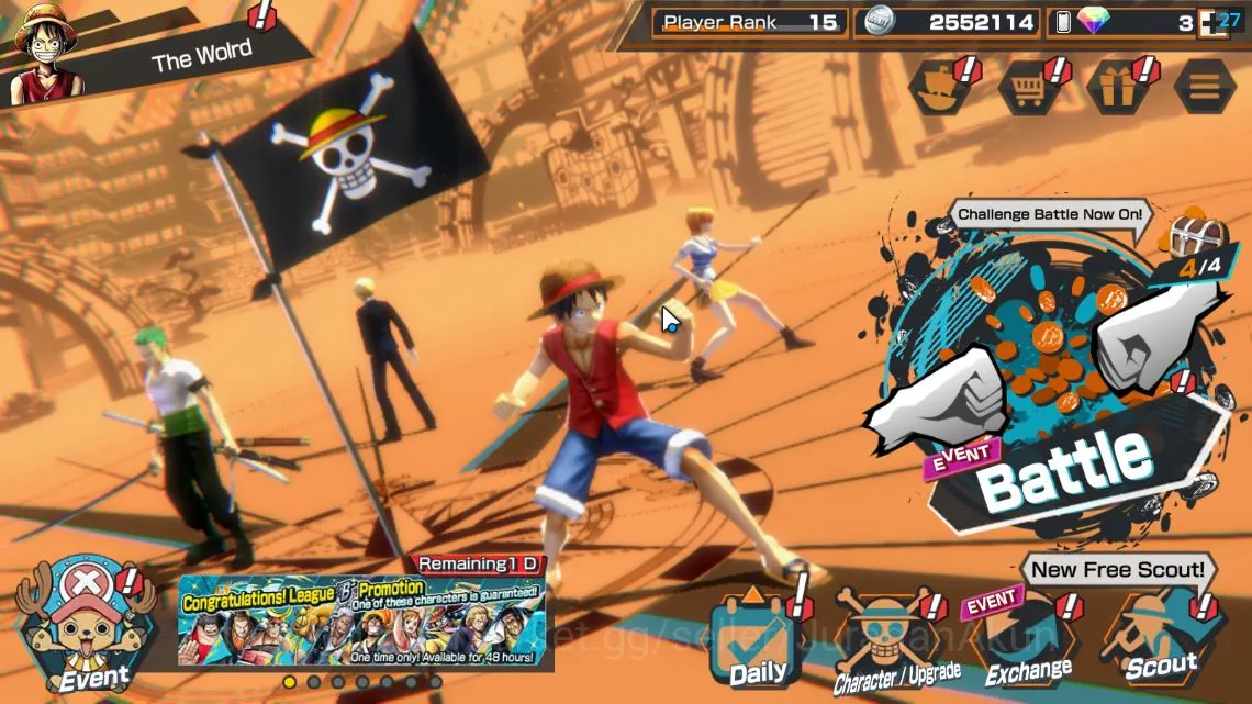 Global|8 META EX|Divine Depart Shanks,FR Shanks,BlackBeard Kuzan,King Pirates D Roger Etc|Rank 15|Log Bandai|Check SS(OPBR1203) One Piece Bounty Rush Mid-Tier Global|8 META EX|Divine Depart Shanks,FR Shanks,Bl image 1