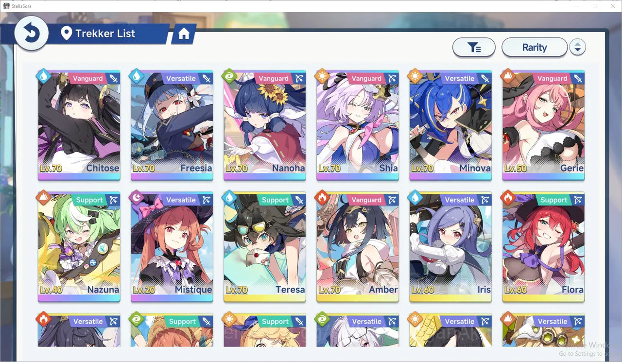 Stella Sora Accounts GLOBAL Lv26| 13k SD| 8 SSR 6 Sign (ChitoseT3,NanohaT2,Freesia,Shia,Gerie,Nazuna),Minova,Mistique |Log 2