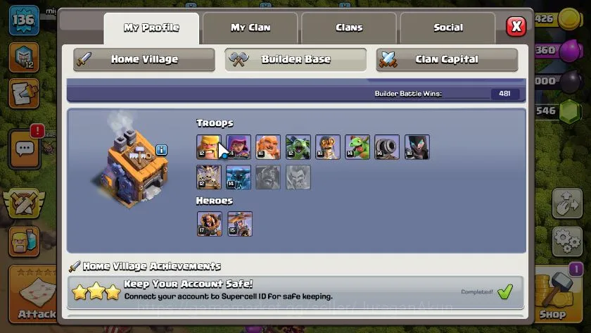 Clash of Clans Accounts TH 13 - BH 8|LV 136|HH 7|BK 65,AQ 67,GW 40,MP 36,R image 4