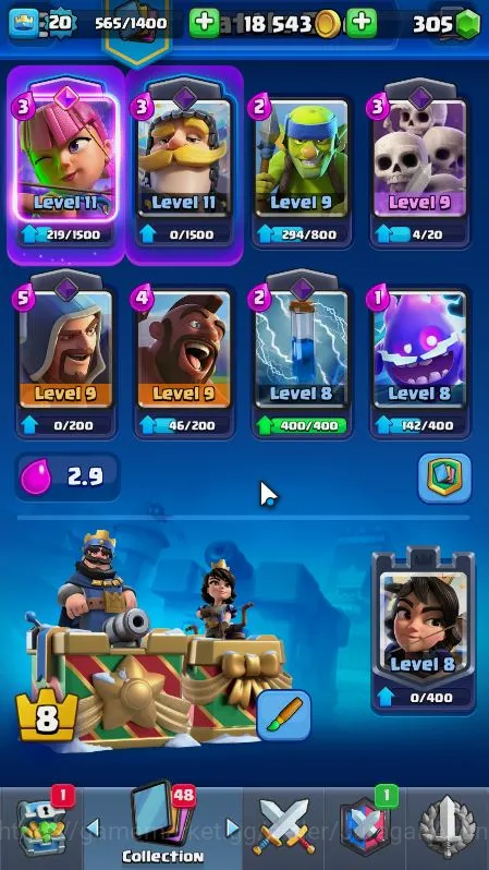 Clash Royale Accounts Lvl 20|Trophy 3567|KTL 8|Best Starter|Card 60|1 EV image 5