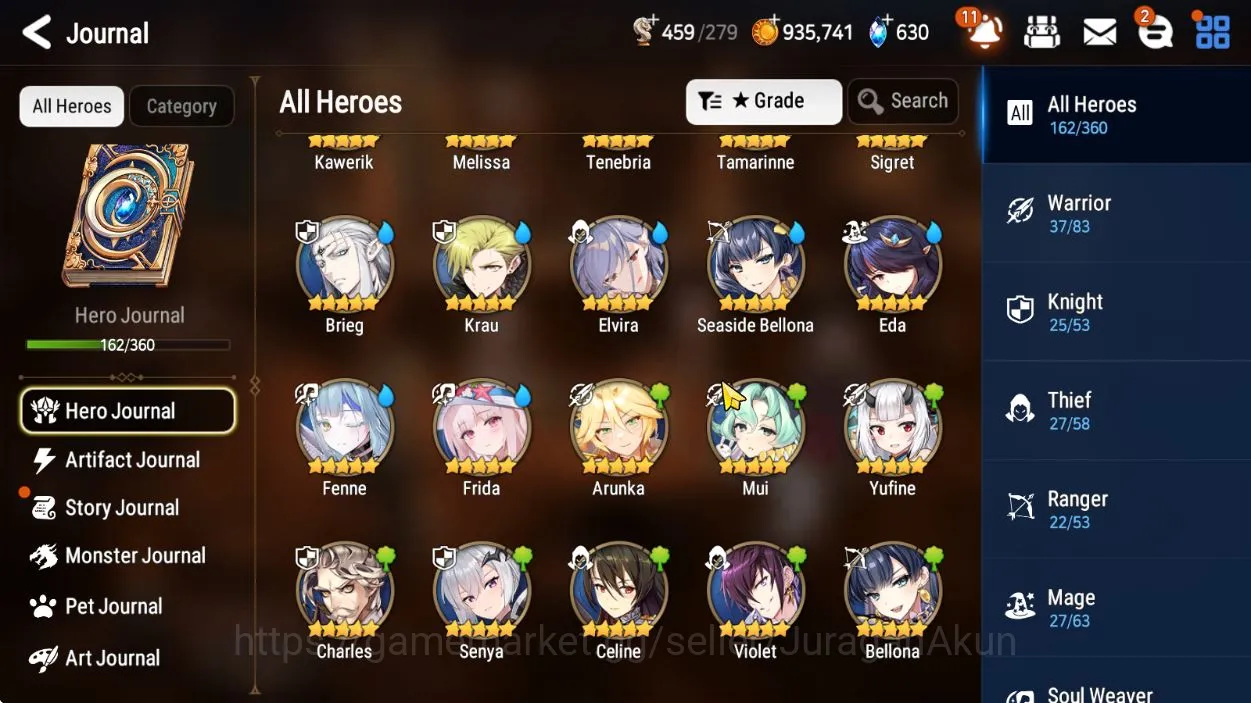 Epic Seven Mid-Tier Global Unverif|BestStarter|LowProgress|6 ML[DB Sen image 1