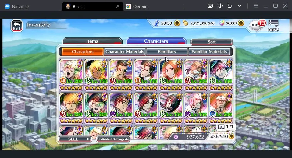 Bleach: Brave Souls Accounts High-End [GLOBAL] 50K Orbs | Uryu+Renji+JushiroTYBW25,Orihime TYBW24,Byakuya Renewed,etc| Check