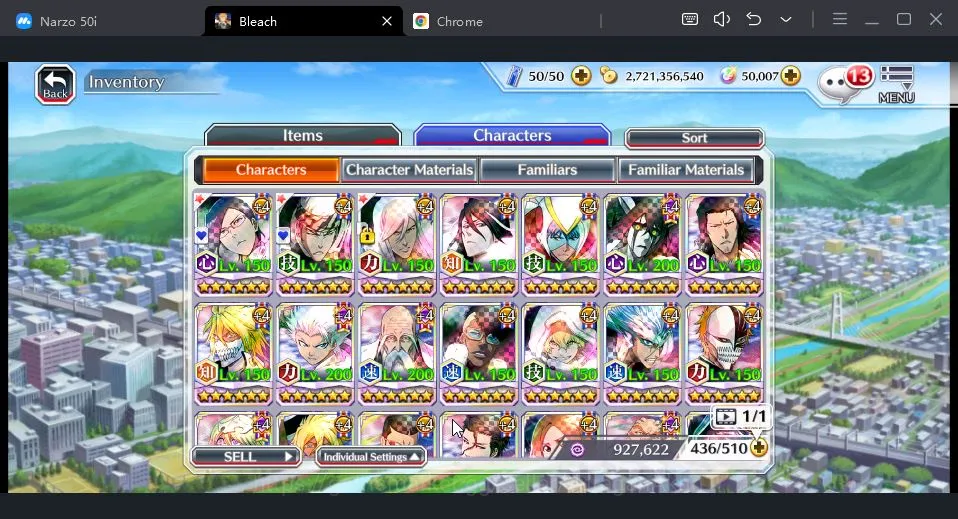 Bleach: Brave Souls Accounts High-End [GLOBAL] 50K Orbs | Uryu+Renji+JushiroTYBW25,Orihime TYBW24,Byakuya Renewed,etc| Check 2